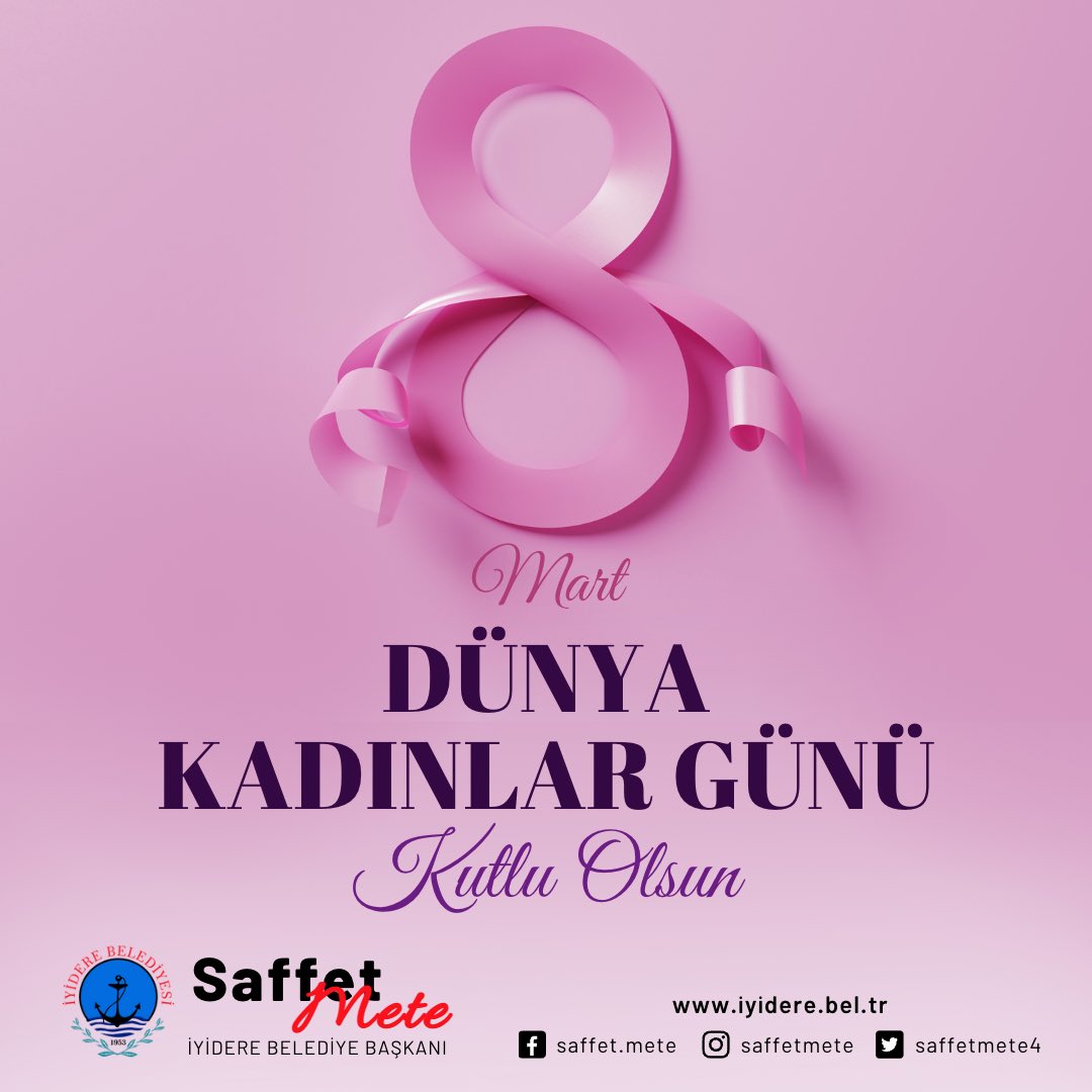 Sevgi, şefkat ve fedakarlığın sembolü, toplumun en önemli yapı taşı olan kadınlarımızın 8 Mart Dünya kadınlar Günü'nü kutluyorum.