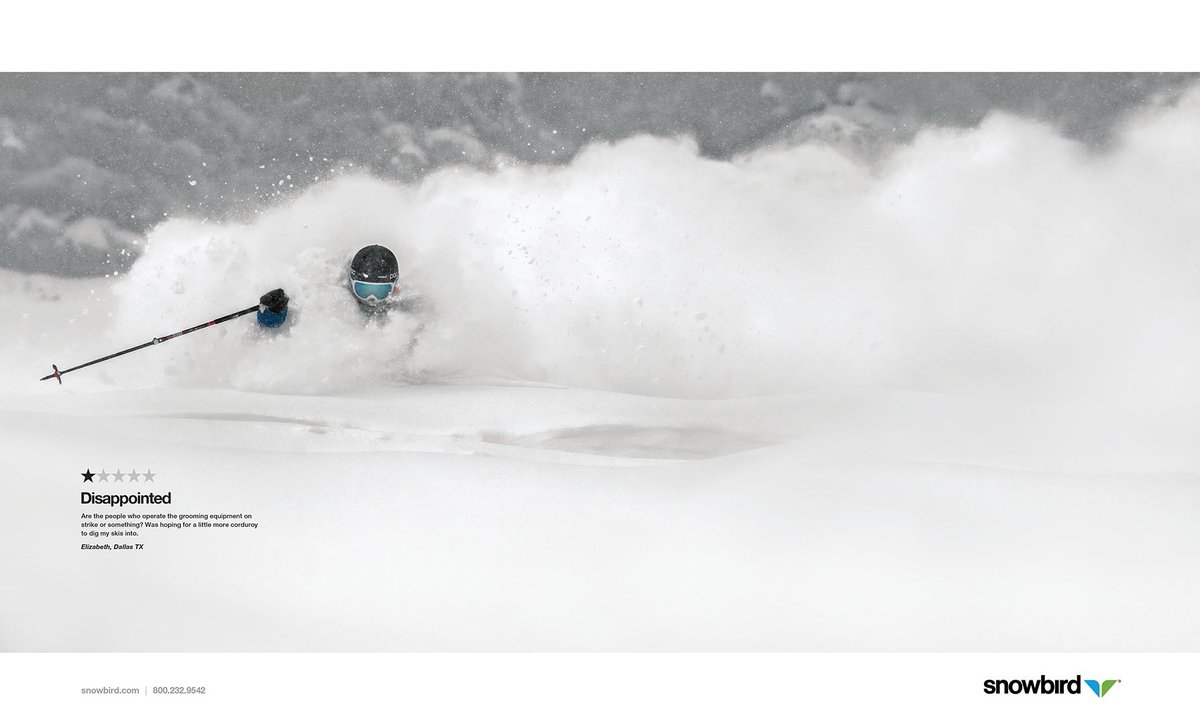 teddyferrin's tweet image. Was reminded tonight of the greatest ad campaign in the history of the world by my favorite place @Snowbird