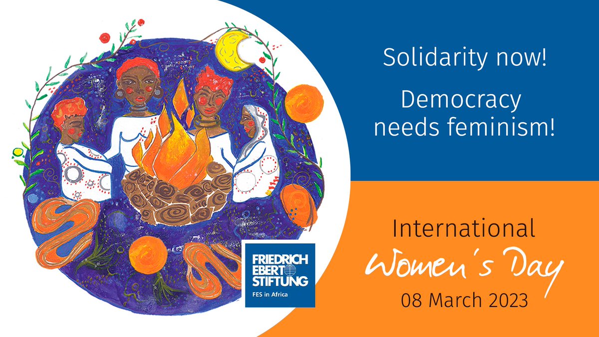 Patriarchal structures prevent a just &amp; inclusive society. Discrimination against the majority in society – that is, women, girls, and marginalized groups - weakens democracies. Therefore, on International Women's Day, we call for: Solidarity now! Democracy needs feminism!#IWD23