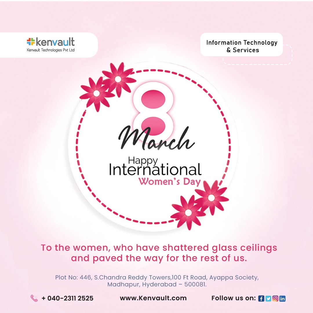 KenvaultTech's tweet photo. Happy Women's Day to strong, intelligent, talented and simply wonderful women! ❤

#womensupportingwomen #women #girlpower #womeninbusiness #strongwomen #womeninspiringwomen #entrepreneur #internationalwomensday #happywomensday2023 #womensday2023 https://t.co/zV0vS6dl66