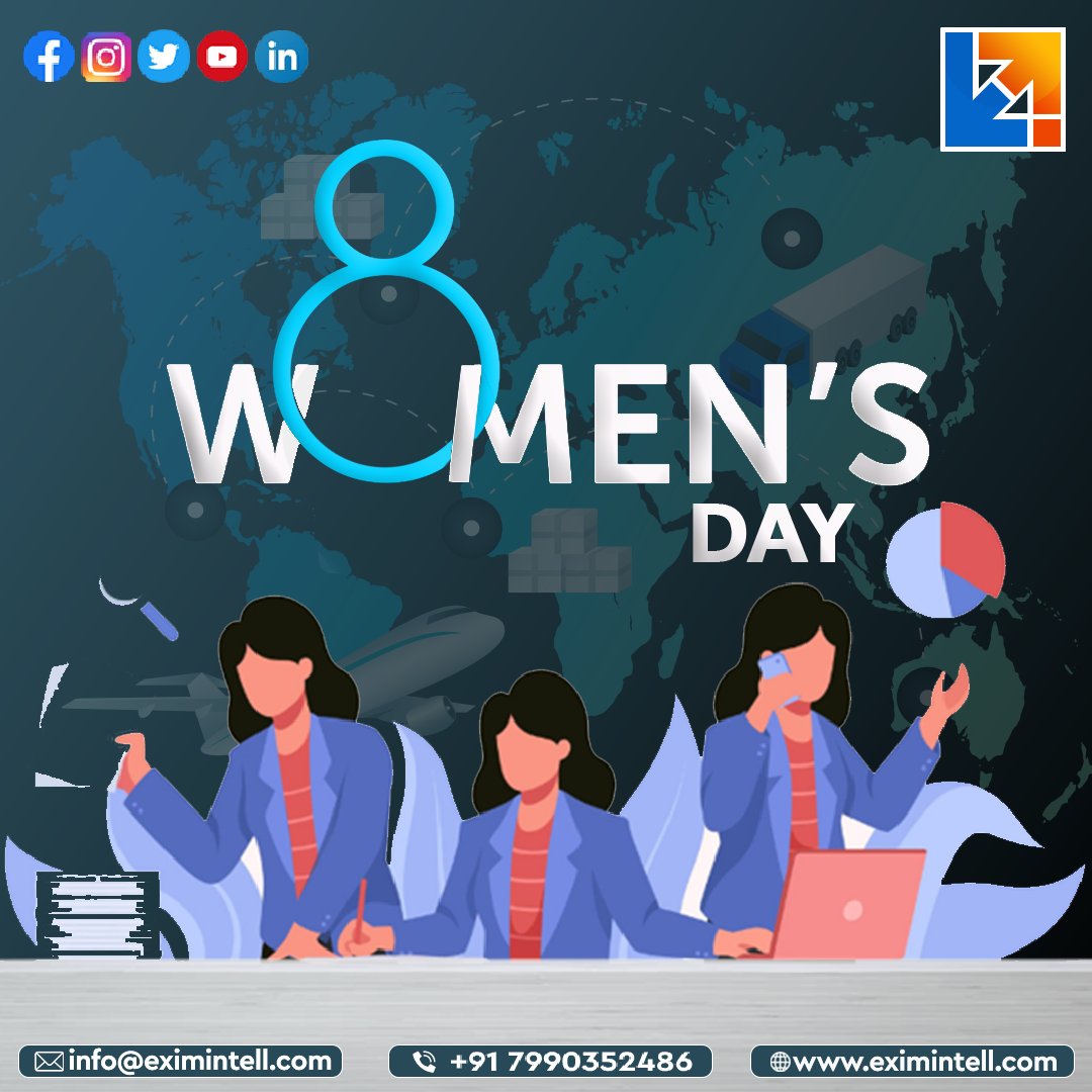 exim_intell's tweet photo. Women face all the challenges at work with grace and dignity and fight all the odds with strength…
Exim Intell की तरफ से आंतरराष्ट्रीय महिला दिवस की हार्दिक शुभकामनाएं
https://t.co/bvhqVQodmD
#InternationalWomensDay #IWD2023 #EximIntell #ExportImportCourse #EximConsultant https://t.co/eMQpg6oN12