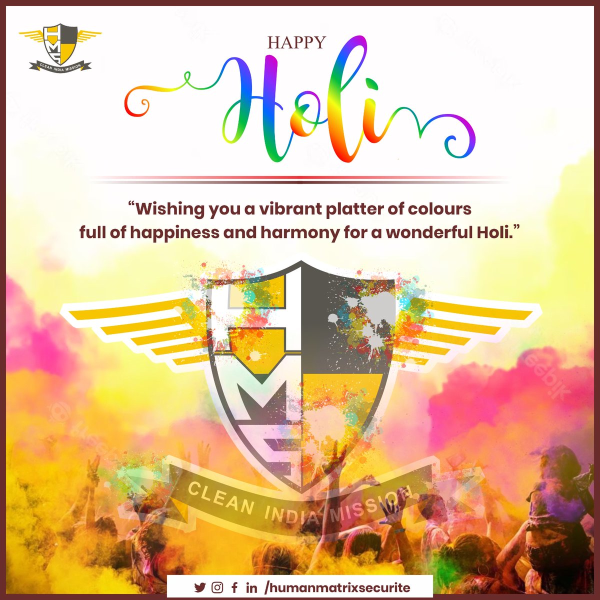 This 2023 Holi may bring lots and lots of colorful seasons and days in your life filled with plenty of happiness and love. Wish you a very Happy Holi. #holi #happyholi #holifestival #festival #festivalofcolors #happiness #peace #ColorfulHoli