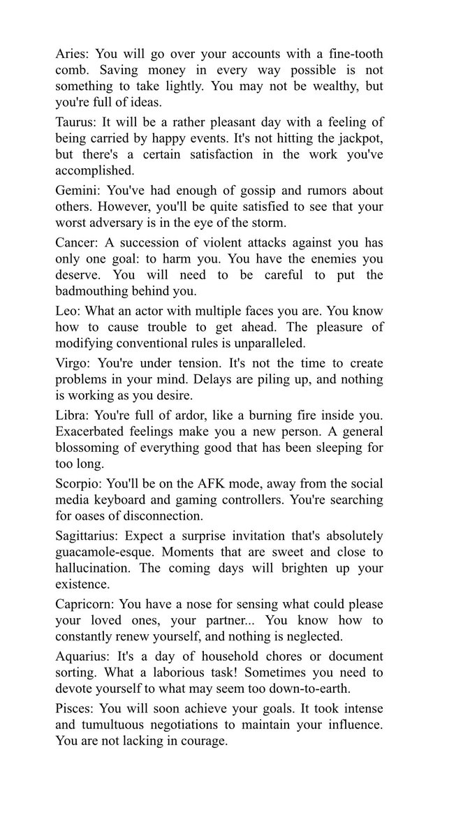 #horoscope #zodiac #aries #taurus #gemini #cancer #leo #virgo #libra #scorpio #sagittarius #capricorn #aquarius #pisces #astrologyposts #cosmicenergy #retrogradeseason #astrologymemes #astrologyreadings #horoscopesigns #astrologyzone #astrologylover #astrologypredictions.