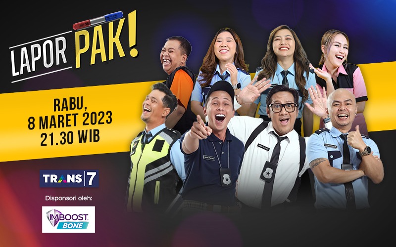 TRANS7's tweet photo. Jangan lewatkan #LaporPakTRANS7 malam ini jam 21.30 WIB. Surya bakal spill rahasia dia yang selalu gerceppp dan punya tulang yang kuat! #Imboost  #ImboostBone 
#JagaTulangSehatmu #T7 https://t.co/MyPhDGXBQ8