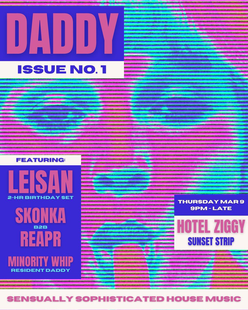 Going B2B with <a href="/skonkamusic/">Skonka</a> this Thursday at Hotel Ziggy ! 

🔌 : eventbrite.com/e/daddy-issue-…

#DanceLikeASkonka
#DanceWithTheREAPR
#CRRNT