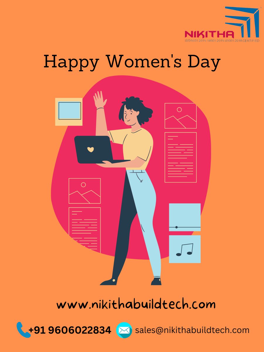 Nikithabuildtec's tweet photo. Happy International Women's Day!
📩 Request for a free quote for your upcoming project -https://t.co/1LTw1fazx5 ( link in Bio )
#womenday #internationalwomenday #womensday #womenentrepreneurs #womanleadership #womensdayspecial #nikithabuildtech #nikithabuildtechprivatelimited https://t.co/HZbSzKF3yv