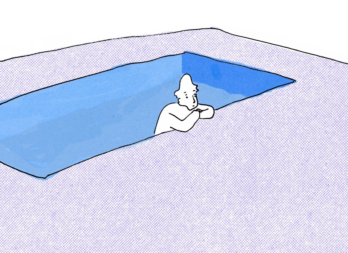 mado_yukio's tweet photo. Your thoughts and body stuck in a small, small pool
#Blue #Illustration #Drawing #words https://t.co/EDeFCHdF7B