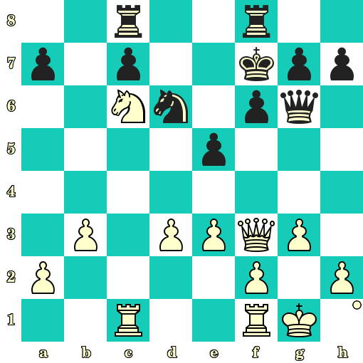 ❓ Test de niveau ★☆☆ sur Échecs et Stratégie. Les Blancs jouent et matent en 2 coups. Roberta Messina vs Safa Ben Said, Tromsoe, 2014 ❤️ LIKEZ si vous avez trouvé (sans donner la solution) ⌚️ Combien de temps avez-vous mis ? 

🔑 La solution de l'exercice 👉 https://lnkd.in/eaYvpEGE
💥 Envie de progresser aux échecs 👉 https://lnkd.in/eHGxd6A7

💡 Parce que les échecs développent des compétences recherchées par les entreprises 👉 https://lnkd.in/eC8-3iJ9 : analyse, stratégie, autonomie, résolution de problèmes, capacité à prendre des décisions ou bonne gestion du temps... 

🚀 Nous vous offrons chaque matin 3 exercices tactiques d’échecs tirés de parties réelles pour vous mettre en super forme cognitive pour la journée 🧠

😎 C’est le petit déjeuner by Échecs et Stratégie !

♟ On vous veut alerte et fringant pour que vous passiez une journée formidable.

🦾 Chaque matin, nous vous révélons les 3 solutions de ces exercices pour vous faire progresser jour après jour 👍

🎁 