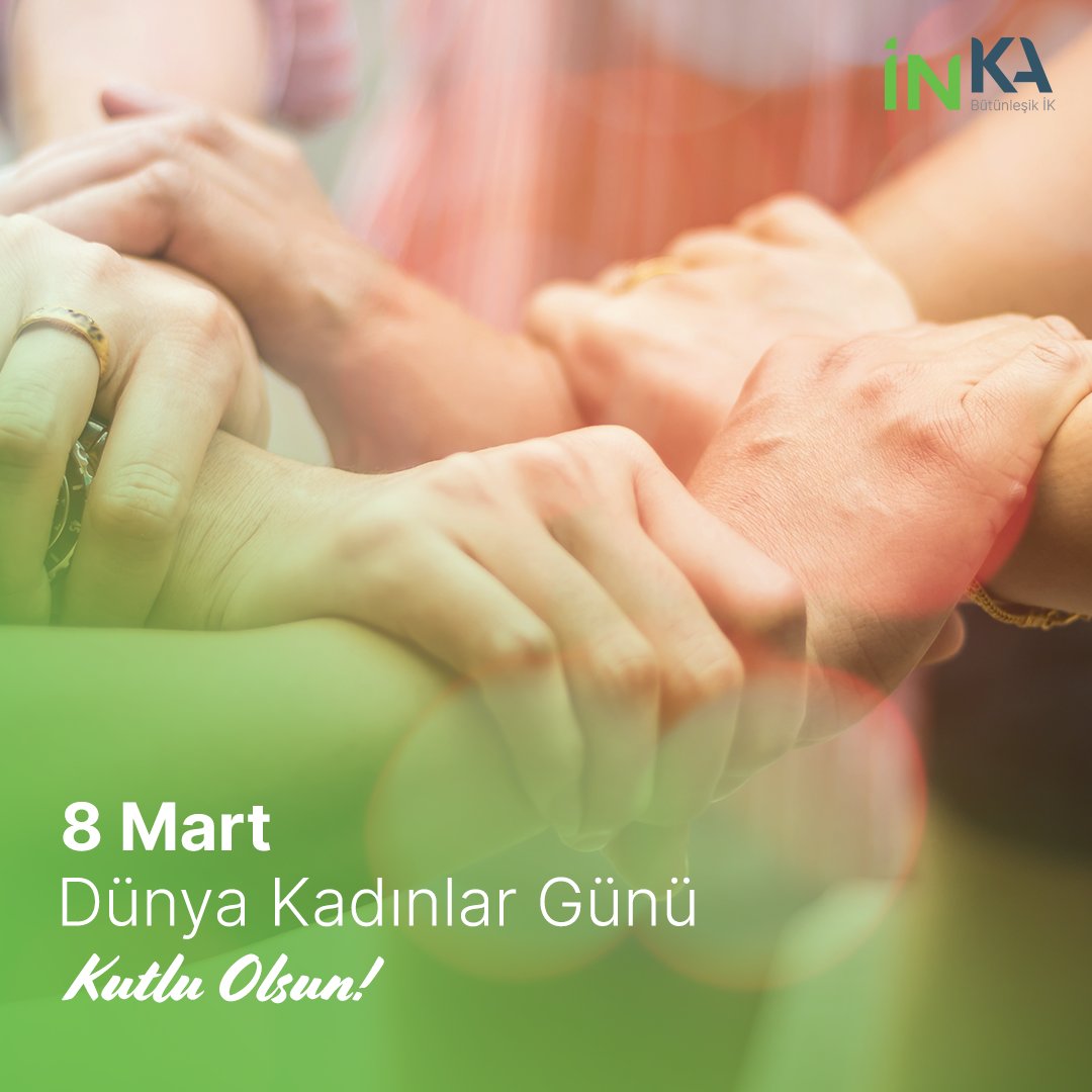 Dayanışma ve destek içinde olduğumuzda her zorluğun üstesinden gelir, geleceğe umutla bakarız. Tüm kadınların 8 Mart Dünya Kadınlar Günü Kutlu Olsun. #inkaik #bütünleşikik #inkainsankaynakları #insankaynaklarıyönetimi #8mart #dünyakadınlargünü