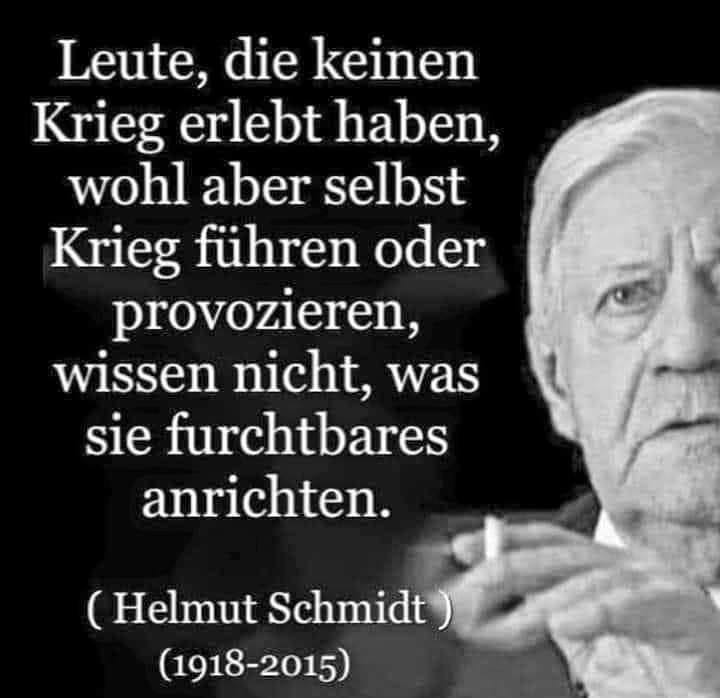 Schade dass es solche Politiker nicht mehr gibt 🙈 #Kriegstreiber #Kriegsverbrecher #Friedensverhandlungen #FriedenschaffenohneWaffen #NeinZumKrieg #Standwithgermany #HelmutSchmidt