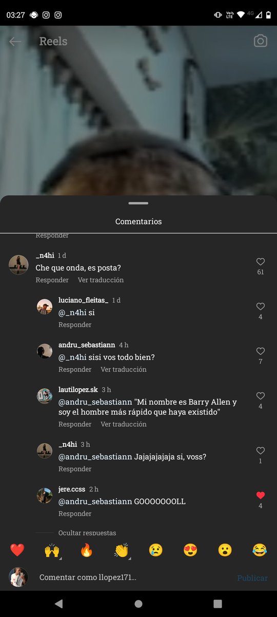 Mientras tanto ig JAJAJAJ