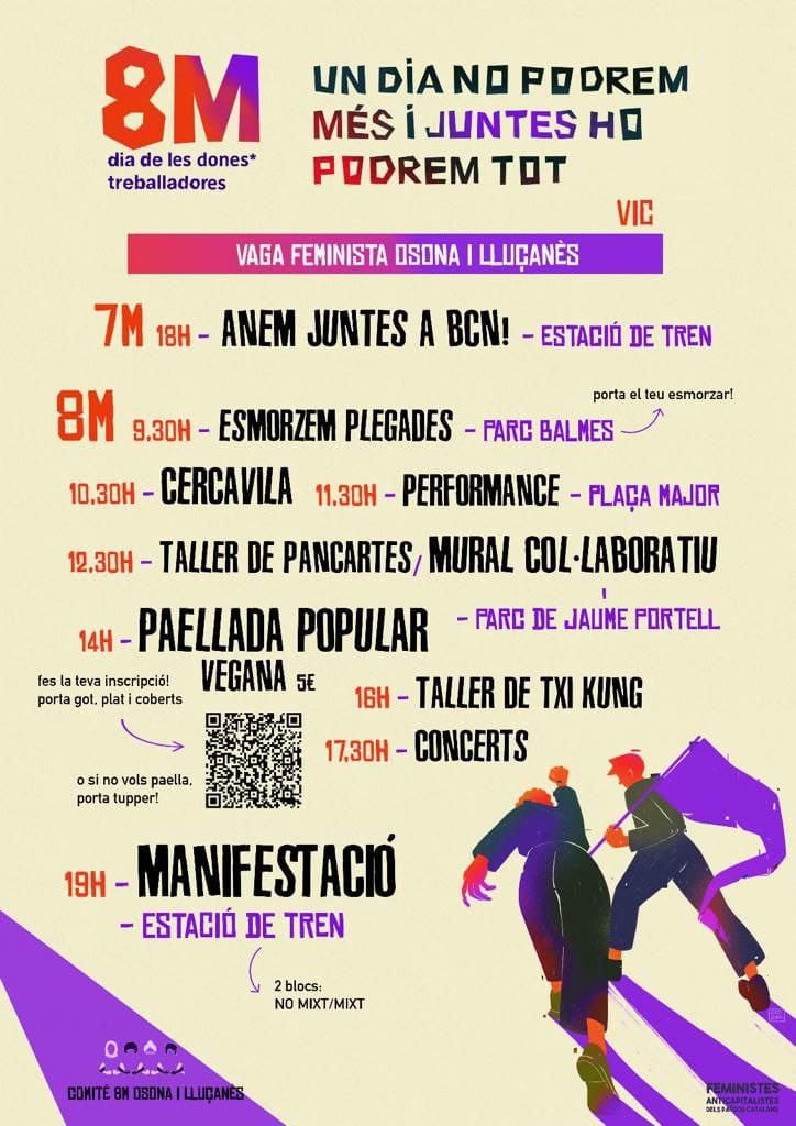 🟣 Més feminisme és el que cal. Ens veiem al carrer! 

#8Març #VagaFeminista