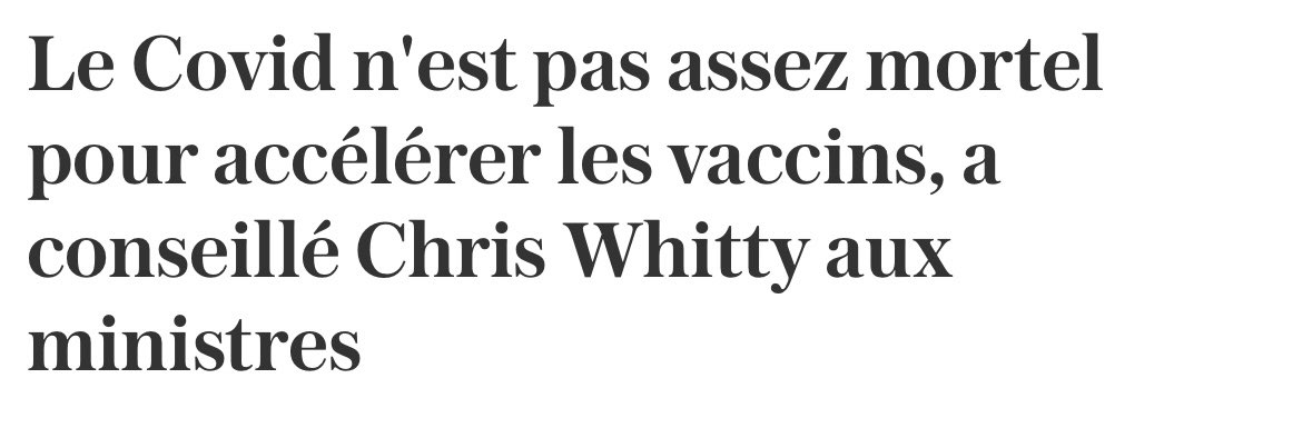 f_philippot's tweet image. Coup de tonnerre dans les #LockDownFiles ce matin : des messages révèlent que le médecin en chef d’Angleterre déconseillait de préparer si vite un #vaccin pour une maladie qui avait un taux de mortalité « aussi bas » que le covid !

« Il faut un vaccin très sûr » a-t-il alerté…