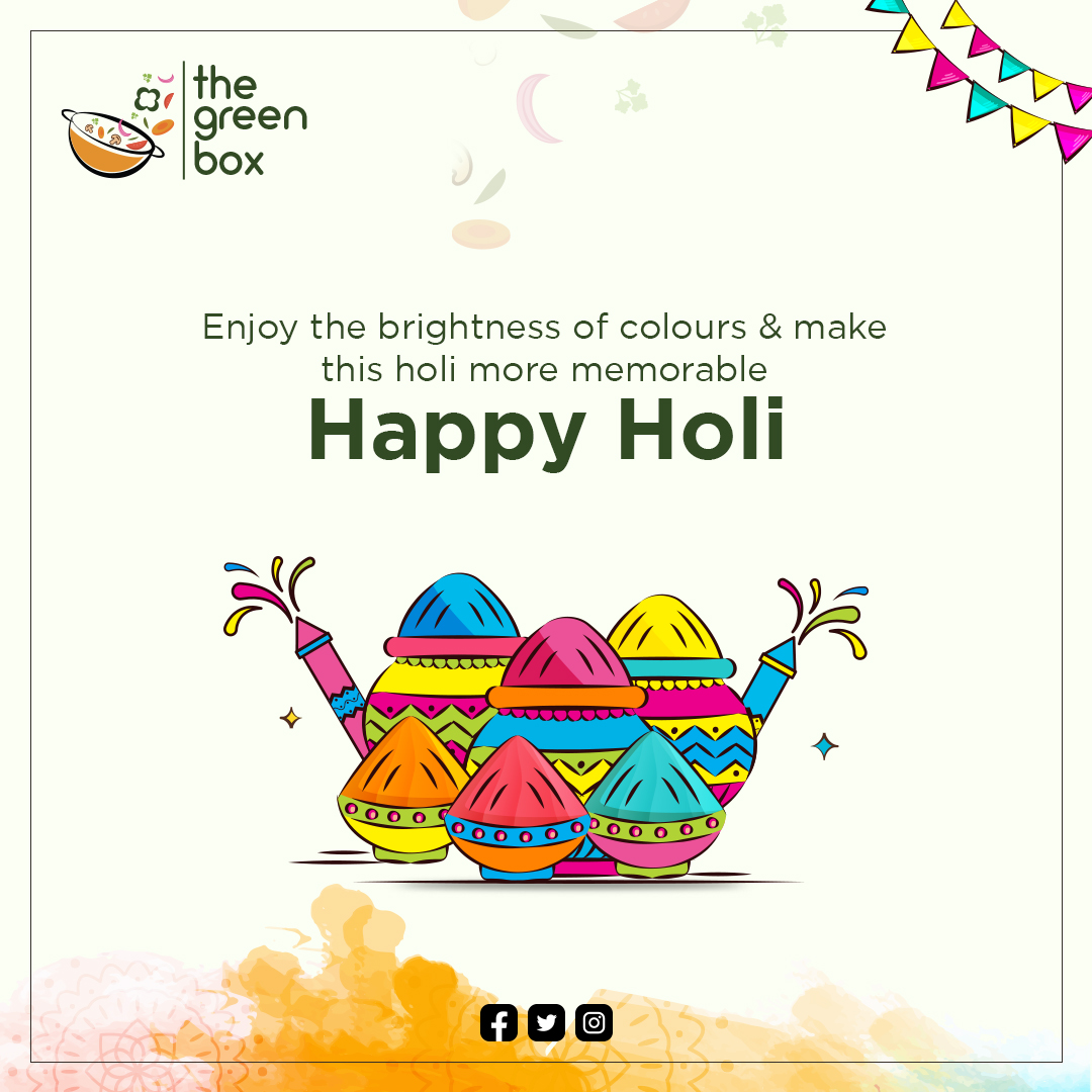 TheGreenBox9's tweet image. Enjoy the brightness if color and make this holi more memorable
Happy Holi
.
Order Now
Available on Swiggy and Zomato
.
For Bulk Orders
+91 82975 49549
.
#DishoftheWeek #Breakfast #BestFood #celebrationtime  #FoodOnline #TheGreenBox #HyderabadFoodi #Holi #HappyHoli