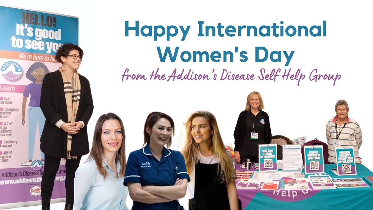Addison's Disease Self-Help Group (ADSHG) (@addisonsuk) on Twitter photo To mark #InternationalWomensDay we're celebrating some of the inspirational women who support our charity & community.
From researching, improving patient care & awareness - thank you Julia <a href="/SOLUtionmedco/">SOLUtion Medical</a>, @SofiaLlahana, <a href="/lisashepherdcl1/">Lisa shepherd 💙</a>, <a href="/tillyroseauthor/">Tilly Rose</a> & Deana (ADSHG Founder) To mark #InternationalWomensDay we're celebrating some of the inspirational women who support our charity & community.
From researching, improving patient care & awareness - thank you Julia <a href="/SOLUtionmedco/">SOLUtion Medical</a>, @SofiaLlahana, <a href="/lisashepherdcl1/">Lisa shepherd 💙</a>, <a href="/tillyroseauthor/">Tilly Rose</a> & Deana (ADSHG Founder)