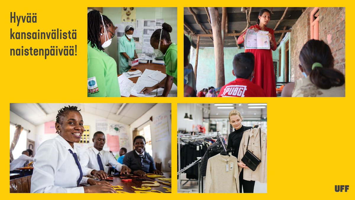 Ihanaa kansainvälistä naistenpäivää!

UFF tukee kehittyvissä maissa elinikäistä koulutusta, koska varsinkin naisten ja tyttöjen kouluttaminen ja heidän mukaanottaminen yhteiskunnalliseen päätöksentekoon hyödyttää laajasti koko yhteiskuntaa.

#HyvääNaistenpäivää