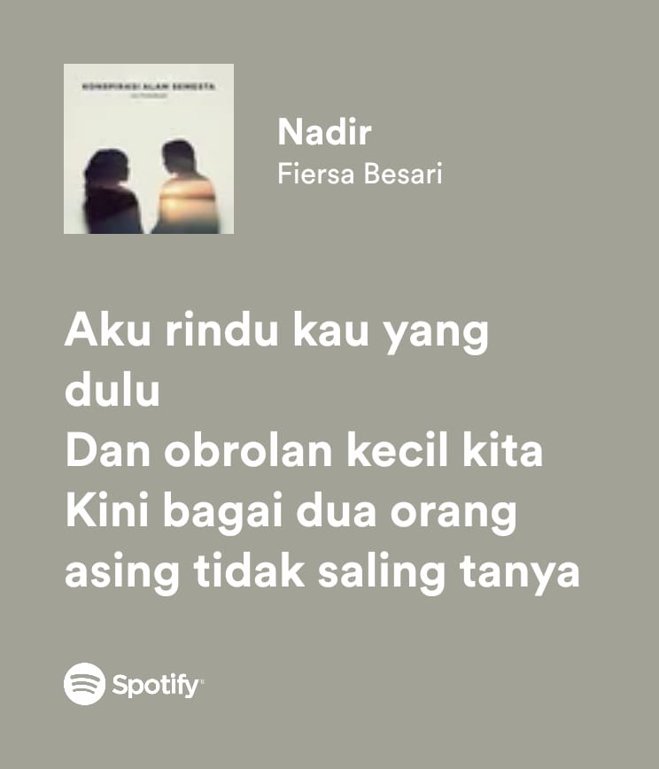 languagemusic__'s tweet photo. Fiersa Besari - Nadir On Spotify https://t.co/eWHV78ilv6
