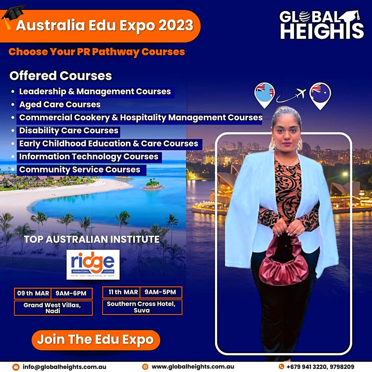 Australia Education Fair in Suva and Nadi! Discover the possibilities of studying in Australia and take the first step towards your dream career.

Fill up the form now to secure your spot! 

Form link, forms.monday.com/forms/5b8cfdca…