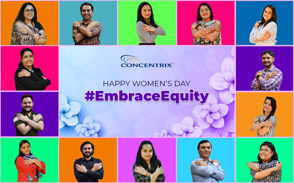 Happy International Women's Day! Thank you to the bold and strong women at Concentrix who lead by example working collectively to impact positive change and to all the allies for playing their part in creating an inclusive world. Let's #EmbraceEquity in all forms, today &amp; always.