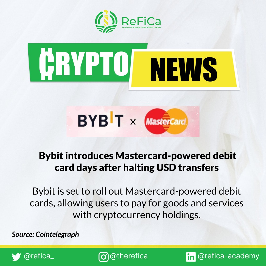 refica_'s tweet photo. Bybit introduces Mastercard-powered debit card days after halting USD.... #CryptoCurrencyMarket https://t.co/Veh5FLQf72