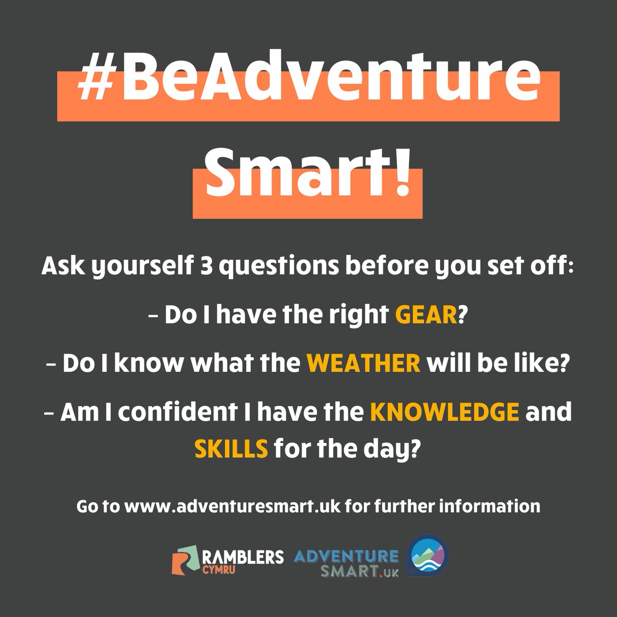 RamblersCymru's tweet photo. Whether you’re enjoying the snow rambling around the city or the fields, don’t forget to be #AdventureSmart 👉 https://t.co/q3KLrbvdyH
P’un a ydych chi’n mwynhau’r eira yn crwydro o amgylch y ddinas neu yn caeau, peidiwch ag anghofio i #MentranGall 👉 https://t.co/q3KLrbvdyH https://t.co/2d6905XYb4
