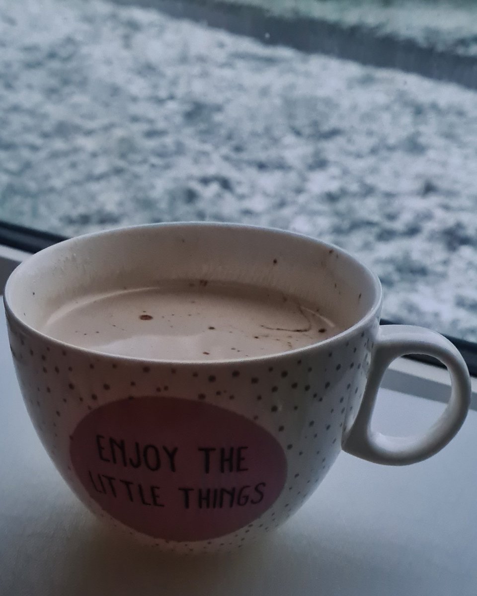 ElizabethJRowan's tweet photo. What a way to start the morning. Coffee and watching it lightly snow before getting ready for a busy day at school! @teacher5aday #Notice #Relax #Snow #Edutwitter #Coffee #StartingTheDay #WorkDay https://t.co/Xk8lgbKaaQ