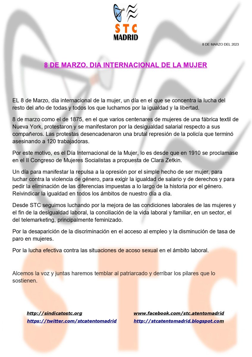 STC Atento Madrid (@stcatentomadrid) on Twitter photo 