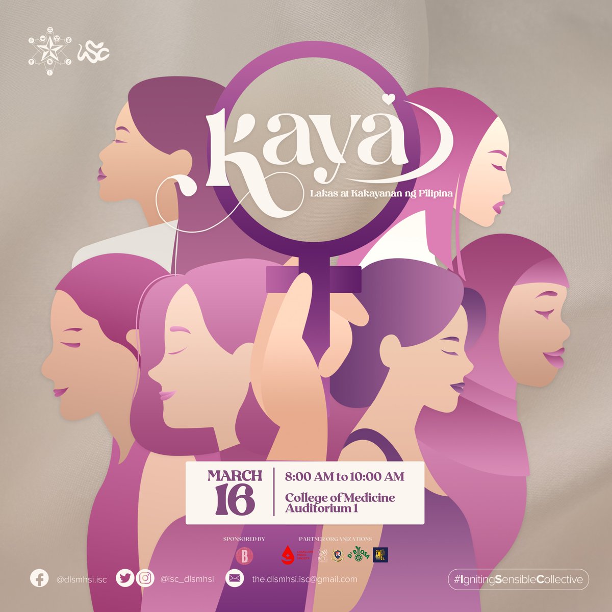 isc_dlsmhsi's tweet photo. Save the date.
#KAYA2023 #ISC2023
#EmbraceEquity
#IgnitingSensibleCollective
Graphics by: CV Barro, Jill Dela Cruz, Nicole Pedrosa https://t.co/xnvV97pOMO