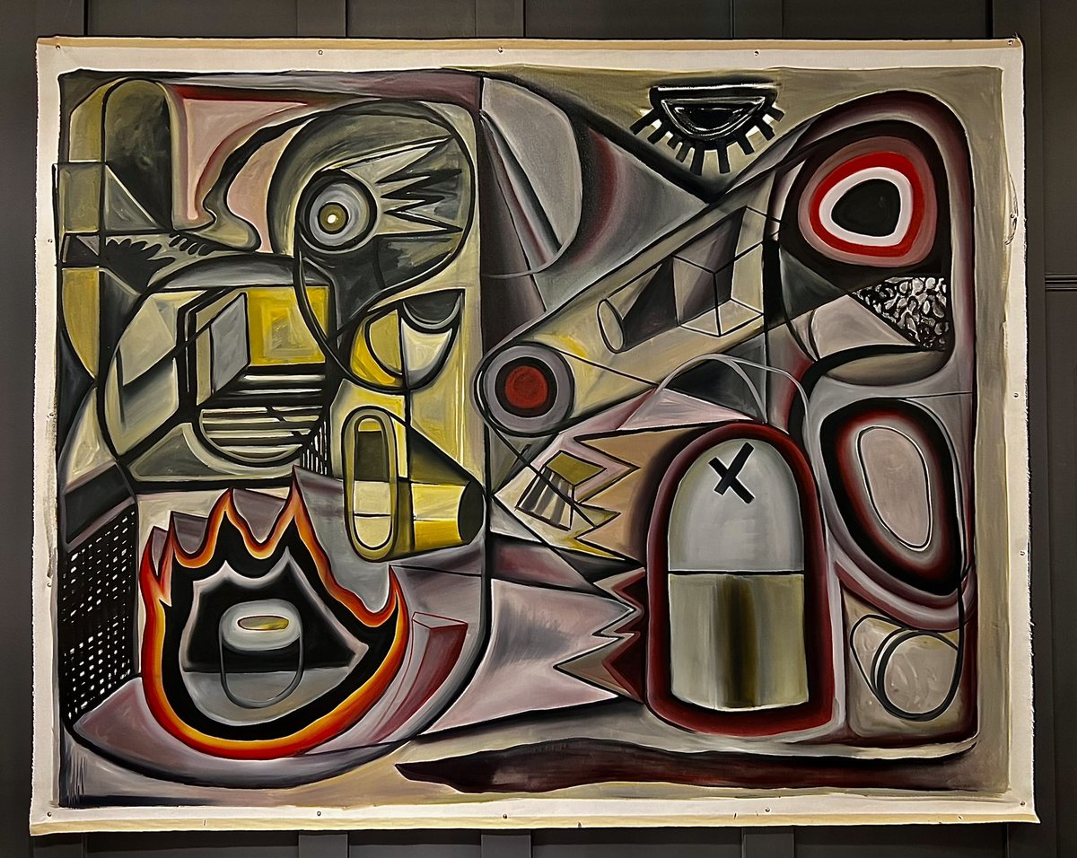 “ fire&amp;flower”, oil on canvas, 2023. 
For more —> follow <a href="/KhouryHanny/">Hanny Khoury</a>