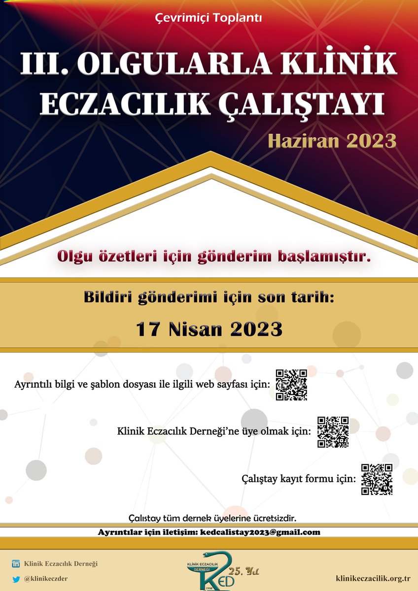 klinikeczder's tweet photo. Yeni yıl takviminize çalıştay tarihini kaydetmeyi unutmayın!
Klinik eczacıların olgu tartışmaları, farmakoterapi güncellemeleri bu yıl da devam ediyor.
#klinikeczacılık #farmasötikbakım #eczacılık #olgu #çalıştay https://t.co/Sjotl2GELj