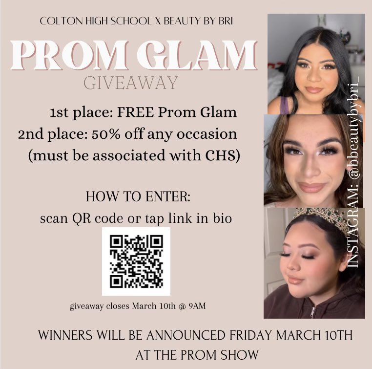 Check out what CHS is doing for Prom Fashion Show this Friday March 10!