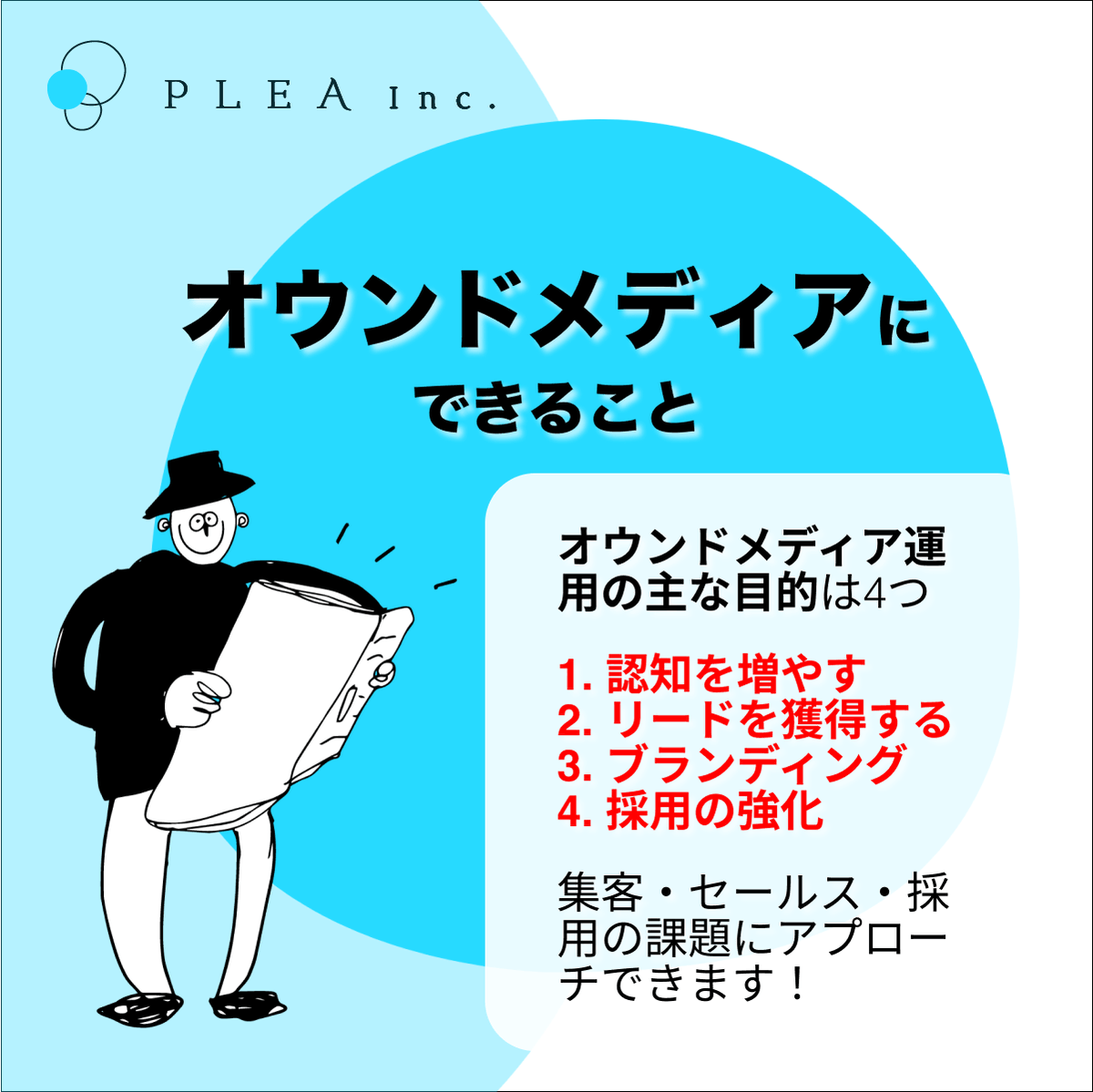 pleamm's tweet photo. 近年注目のWeb集客施策「オウンドメディア」って？
#マーケティング #ブランディング #オウンドメディア #図解 https://t.co/84Sq0StLBS