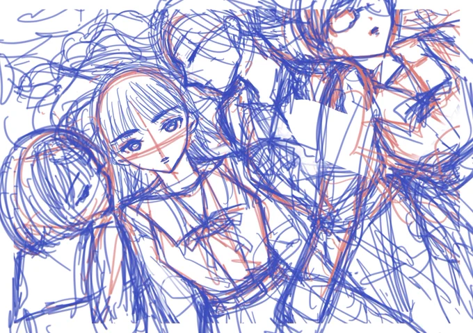 マドンナリリーコミック表紙ザックリメイキング①ザックリとラフ、下書きを描く。②ラフをグレスケにしザックリと色を置く③ここからザックリではなく丁寧に仕上げていく(この段階が個人的に1番好み)④丁寧に仕上げて百合をザックリと散らす。#メイキング #イラスト  