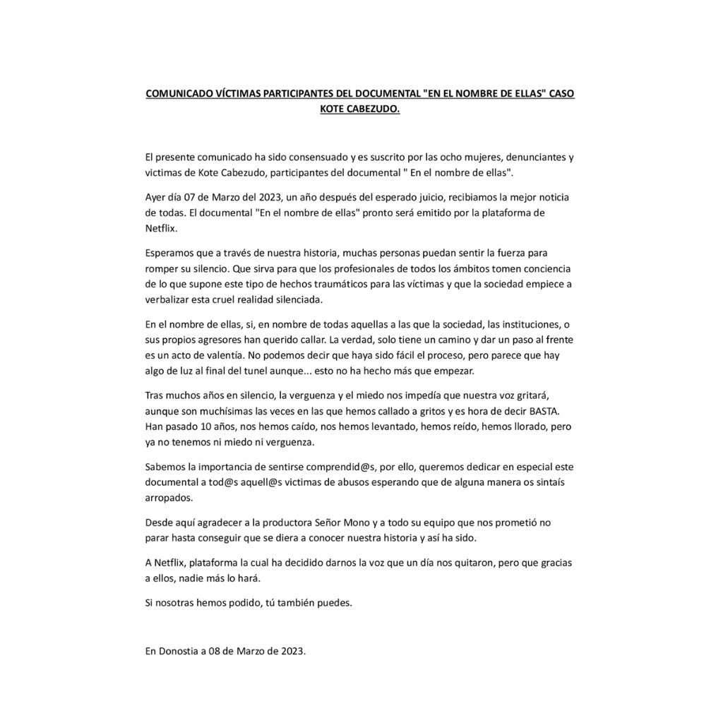 srmonoprod's tweet photo. Si había algo que nos hacía especial ilusión hoy, #8deMarzo es poder GRITAR que esta historia al final se podrá ver en una gran plataforma.

Nuestro inmenso agradecimiento a @NetflixES, por tener un equipo valiente y comprometido. 

Gracias por darle voz a #ELLAS.

#KoteCabezudo https://t.co/mlzzFWEVMw