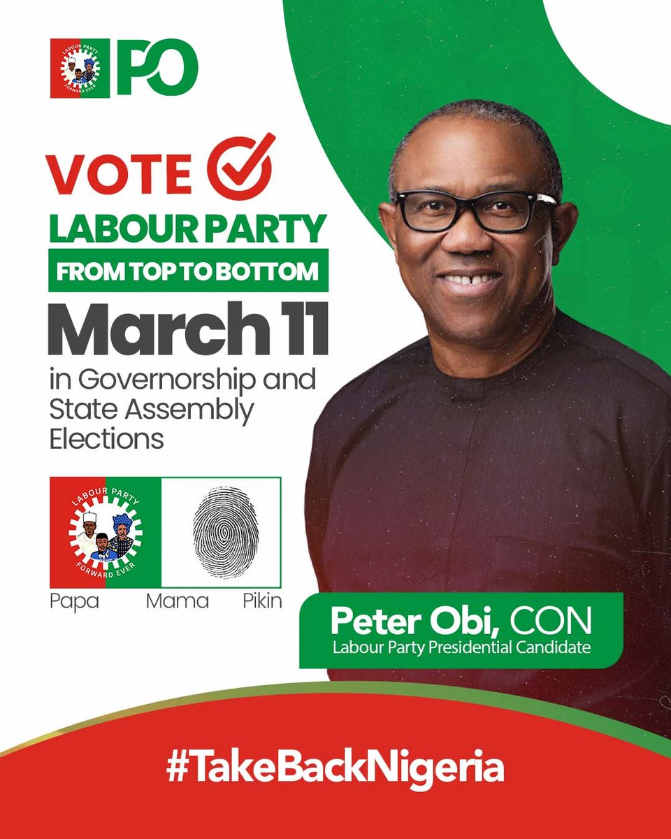 DocOmeiza's tweet photo. @PeterObi My President,
We've heard you loud and clear.....
It's imperative that we do as you've said.
We are praying for the Obis, the Dattis, and all obidients across the globe.
We remain,
ObiDattis.
Eeellluuu Ppppeeeee
Top toh bottom.
#VotePDAPCOut https://t.co/u7yWYwY9DP