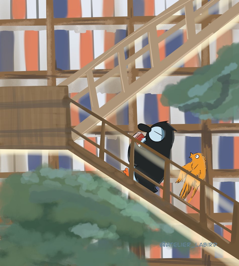 atelier_labird's tweet photo. 🐧🐤📚
#drawing #illustration #イラスト https://t.co/aRcDR6hG8H