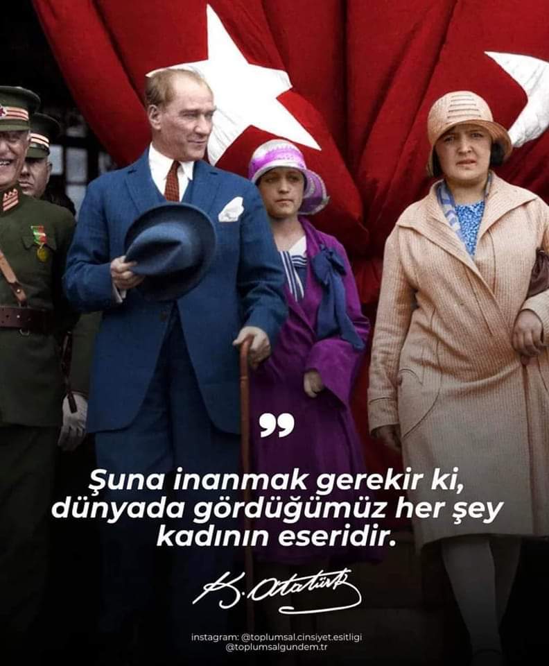 ERKEĞİN ADAM OLDUĞU YERDE KADINLARA HERGÜN BAYRAMDIR.
#8MartDünyaKadınlarGünüKutluOlsun