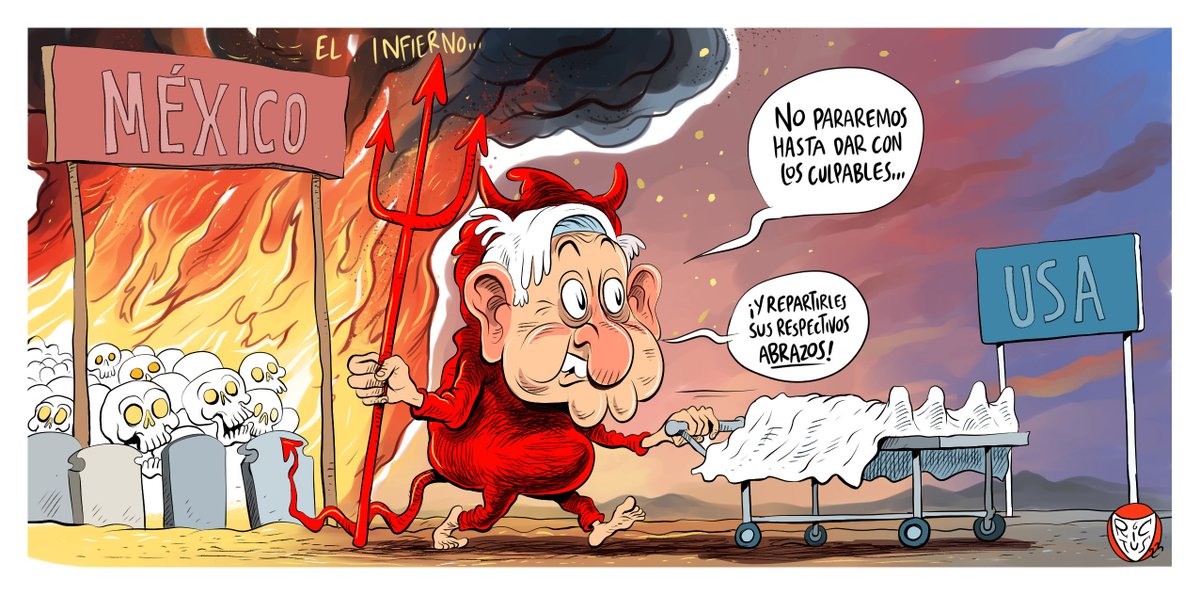 monerorictus's tweet photo. "El infierno" Cartón publicado en @ElFinanciero_Mx https://t.co/MT3GuPvxcr