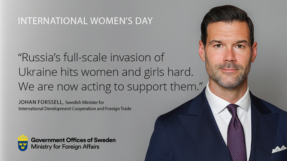 SweMFA's tweet image. #InternationalWomensDay

War and conflict hit women &amp;amp; girls hard. The violence is increasing and SRHR services are under attack. Today, 🇸🇪 has announced almost EUR 11 million in support to women &amp;amp; girls in Ukraine and Moldova via @UNFPA 
and @UN_Women. 

👉bit.ly/3yjRHWn