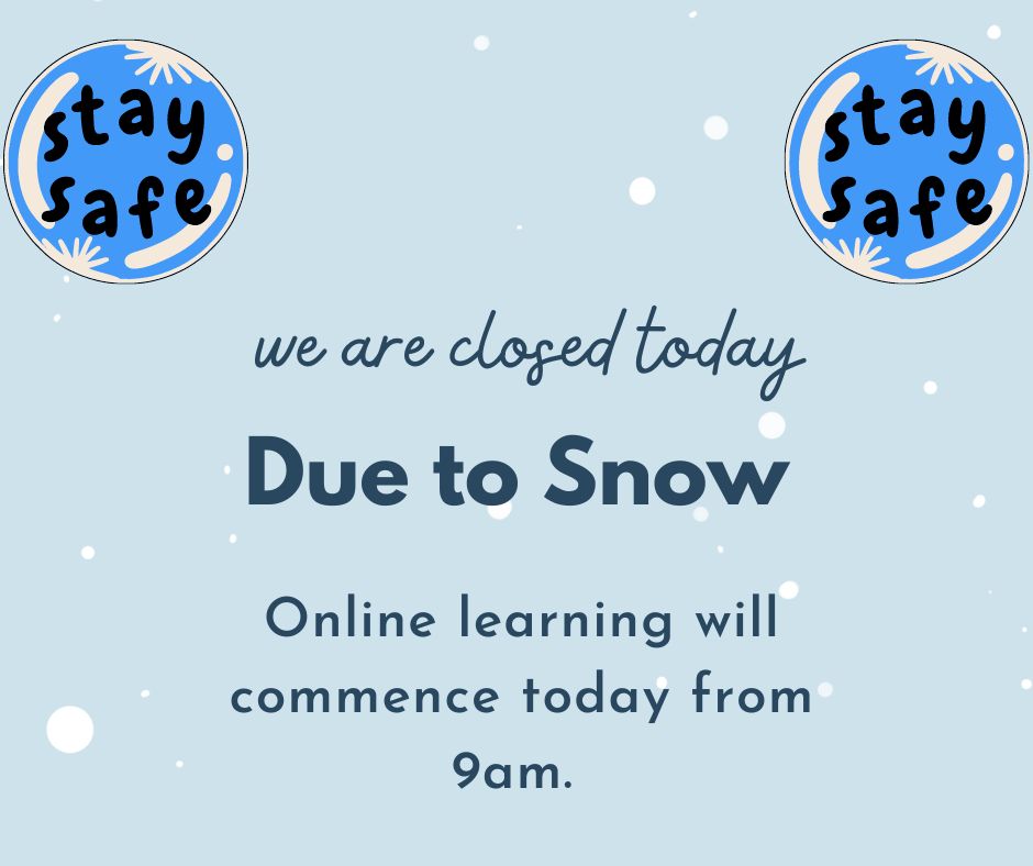 @garntegprimary are closed today due to snow.
Please stay safe.
We will commence online learning from 9am.
#snow #staysafe #weatherwarning