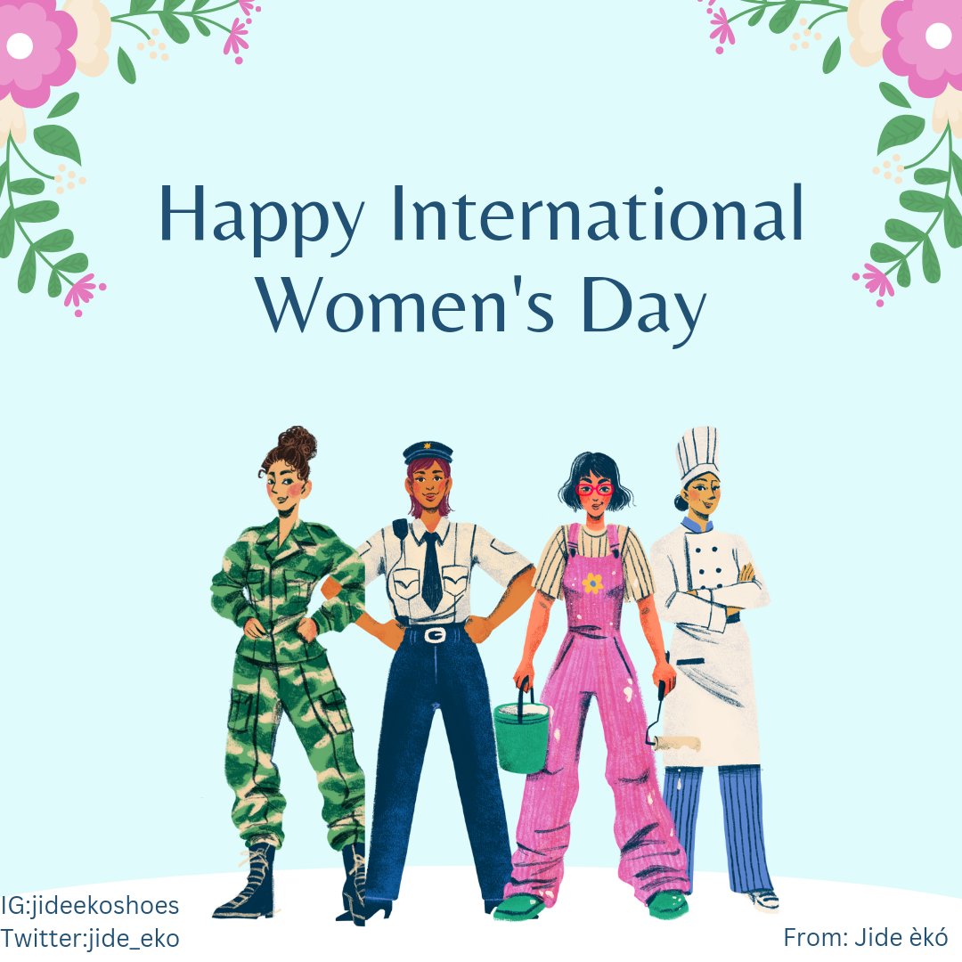 jide_eko's tweet photo. Jide èkó wishes all women a happy international women's day 2023. https://t.co/uzR9zEPxnv