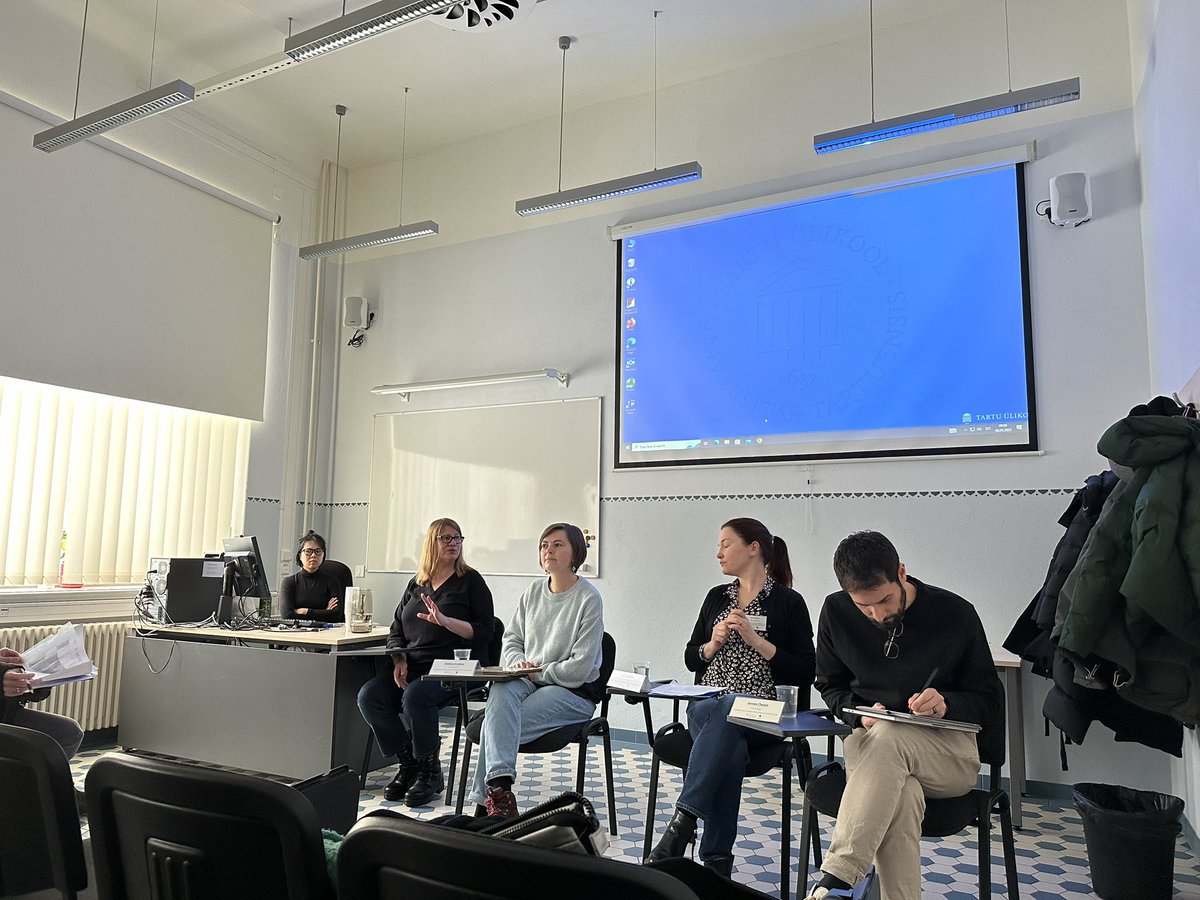 Elena_Holmgren's tweet photo. Day 2 of #INREES Spring school opens with a very interesting panel Methodological choices in area studies with Julia Malitska, Svetlana Erpyleva, Ammon Cheskin https://t.co/vByzWVT0sm
