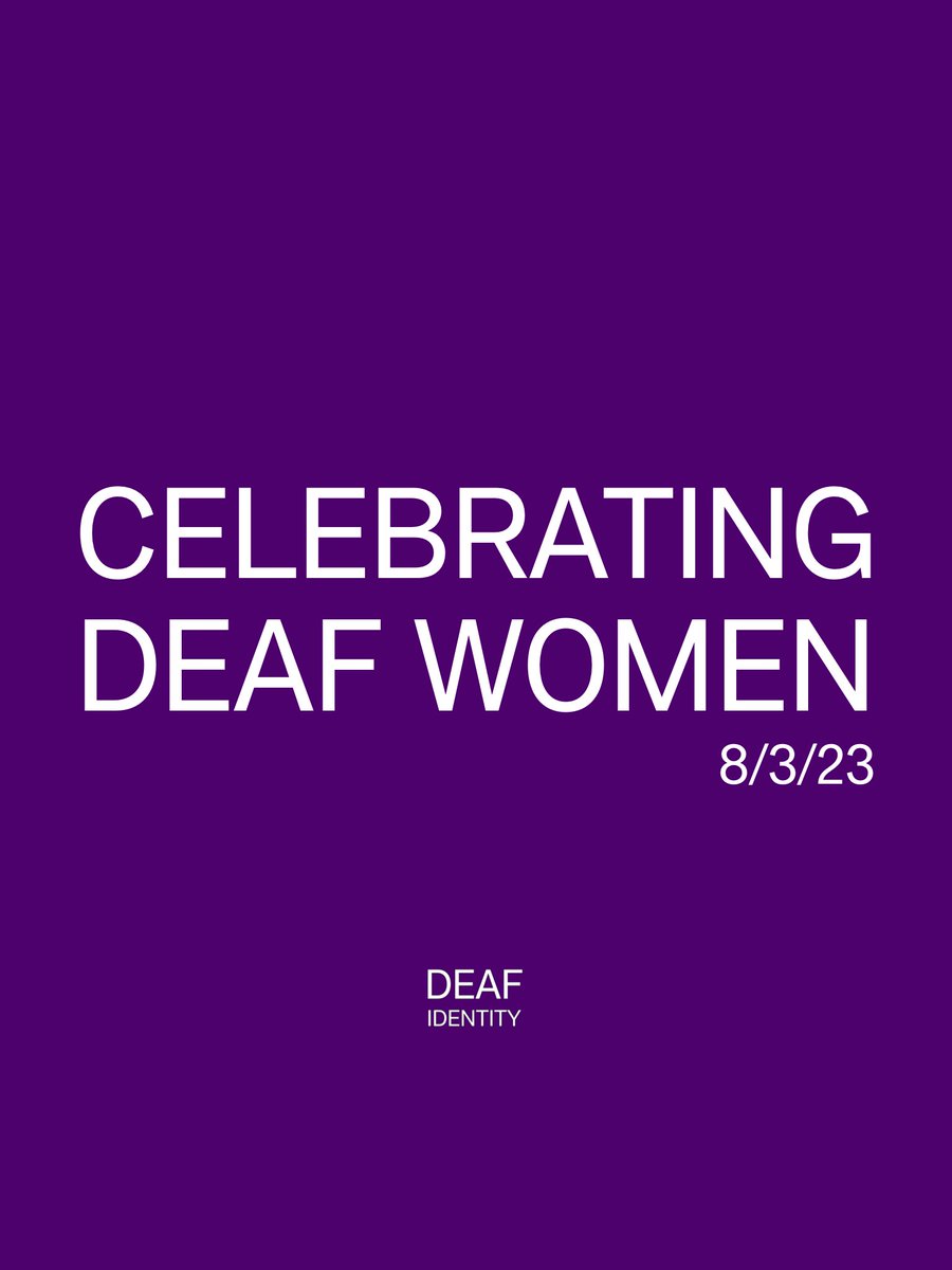 deafidentity's tweet photo. Celebrating #InternationalWomensDay today by recognising all the #deaf women who show us that anything is possible and you can achieve your goals and dreams! 💜

Who inspires you? Tag them below!

#BreakTheBias #IWD23 https://t.co/snnbKkjs0z