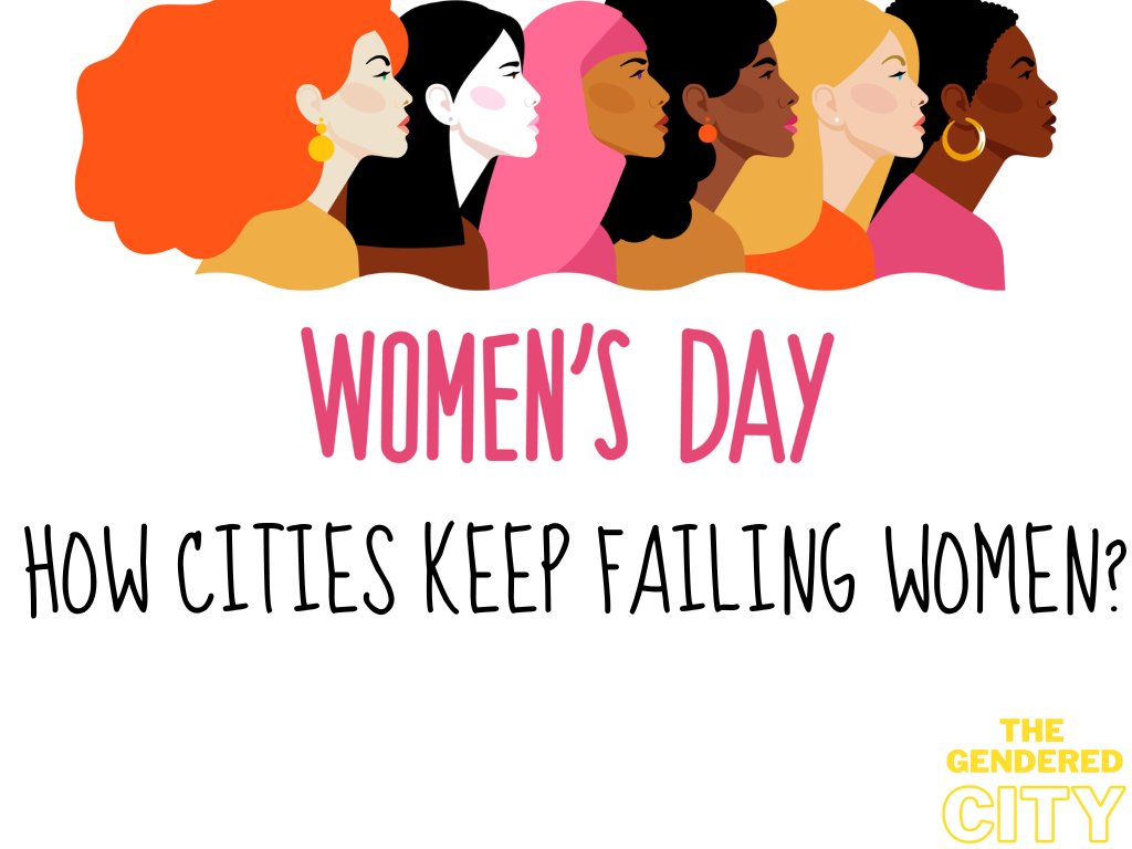 nourhanbassam12's tweet photo. "How #Cities Keep Failing #Women" is a question I imposed to #acquire knowledge, steer the conversation, challenge how #cities #constrain, #disadvantage, #oppress women, and analyze and effectively break down the #gendered #city issue to find solutions to depart from it.#IWD2023 https://t.co/krpAMjk06t