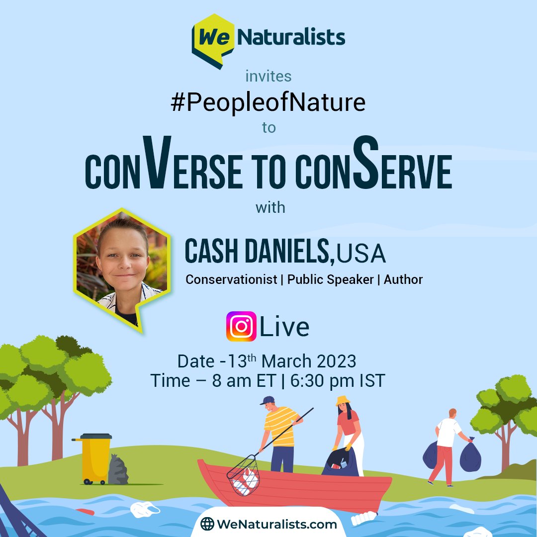 Meet Cash Daniels, the 13-year-old environmental prodigy who spends several hours every week cleaning up cans and bottles from the Tennessee River inspiring other children to follow his path. Similarly, he has persuaded several adults to clean up, recycle and eradicate plastic.