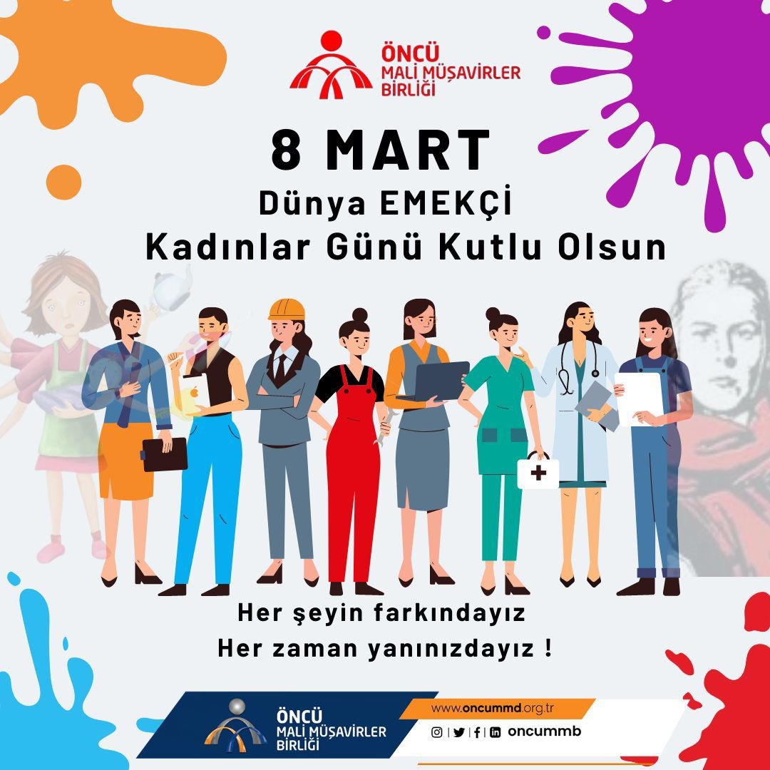oncummb's tweet photo. Dünya kadının emeği ile değişir! 
Mutluluk, özgürlük, eşitlik…
Dünya emekçi kadınlar günü kutlu olsun. Bugün, yarın, hep! 

#dünyaemekçikadınlargünü #öncümmb #ismmmo #türmob #muhasebe https://t.co/UjPiHOldlP