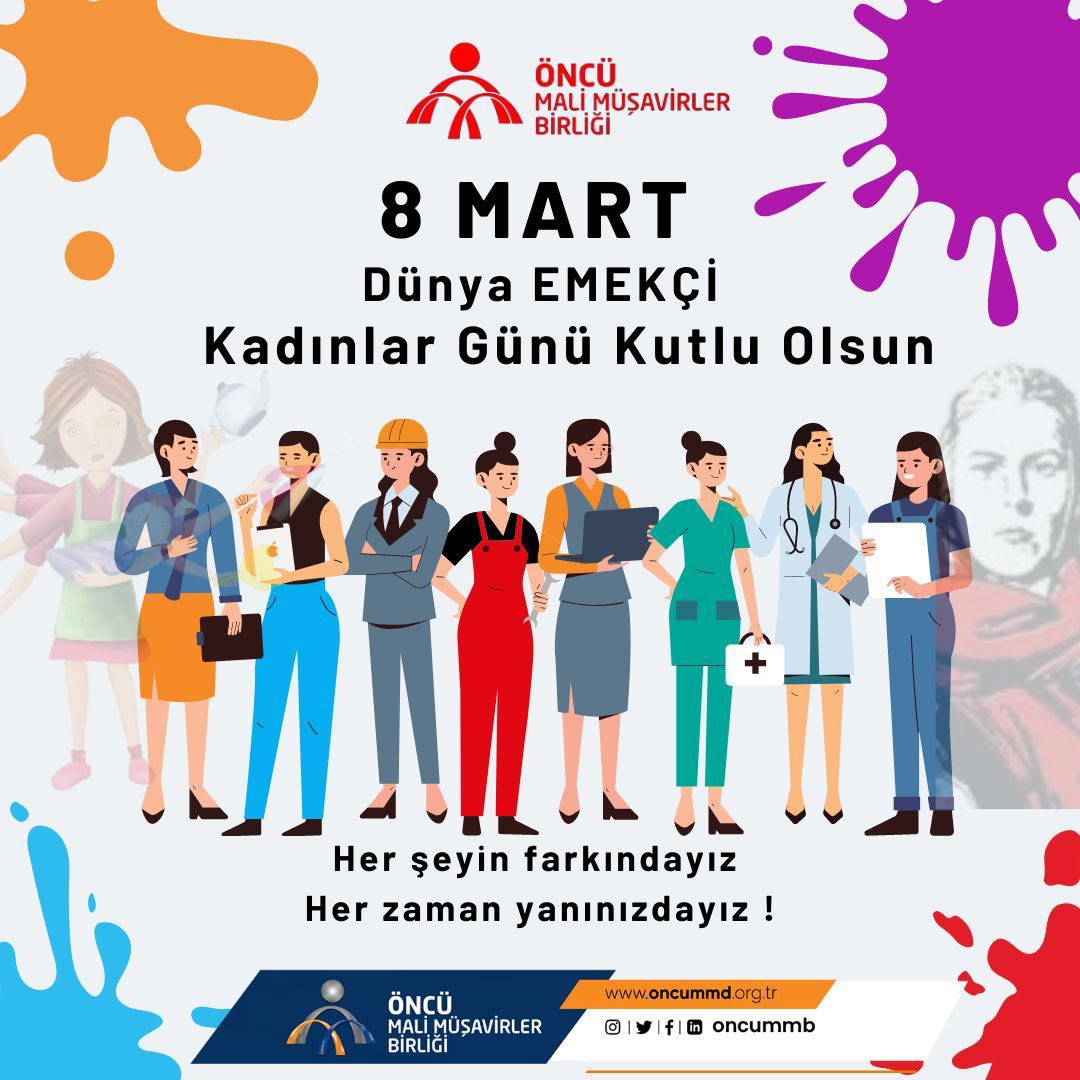 Dünya kadının emeği ile değişir! 
Mutluluk, özgürlük, eşitlik…
Dünya emekçi kadınlar günü kutlu olsun. Bugün, yarın, hep! 

#dünyaemekçikadınlargünü #öncümmb #ismmmo #türmob #muhasebe