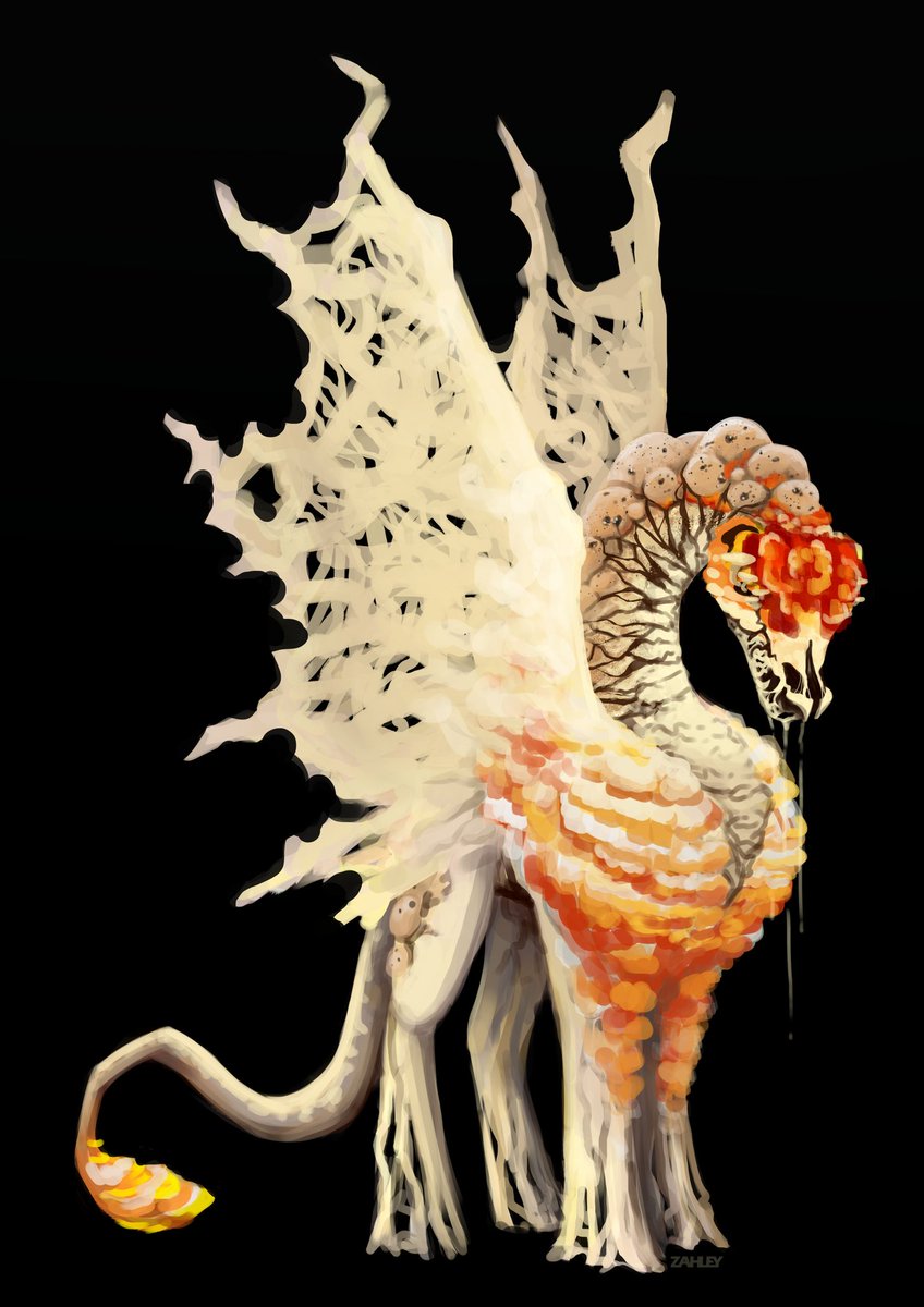 Zahley1's tweet photo. Fungi Dragon design! https://t.co/gd2eH8tmQo