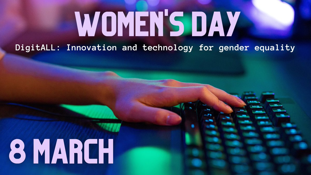 The gender digital gap exists. We're clear: #DigitAll 🙎‍♀️👩‍💻
#March8 #womensday