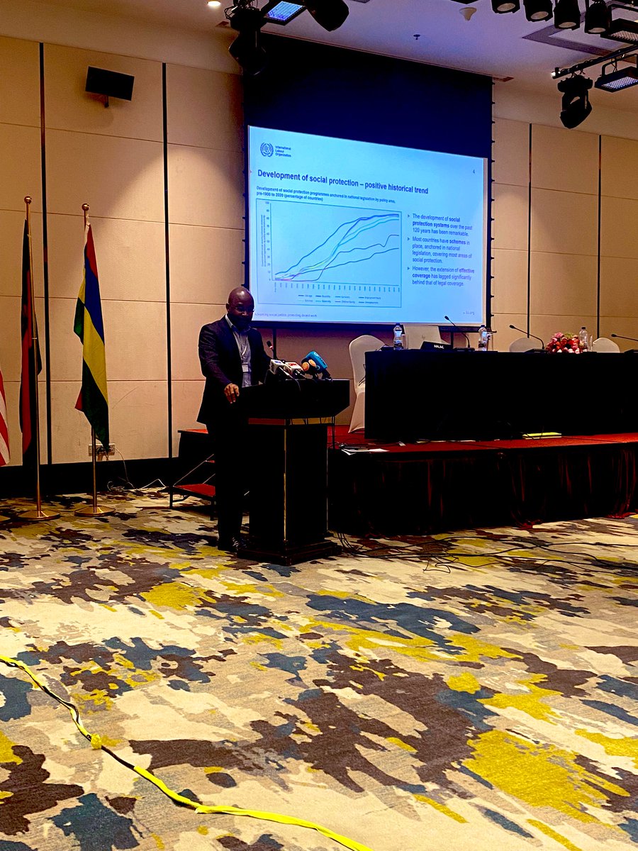 The ARLAC Symposium on Social Protection is underway. The symposium is intended to prepare the labour ministers from ARLAC Member Countries for informed participation during the 111th ILC Recurrent Discussion on Social Protection (Labour Protection) <a href="/ilo_pretoria/">ILO Pretoria</a> <a href="/iloharare/">ILO Harare</a>